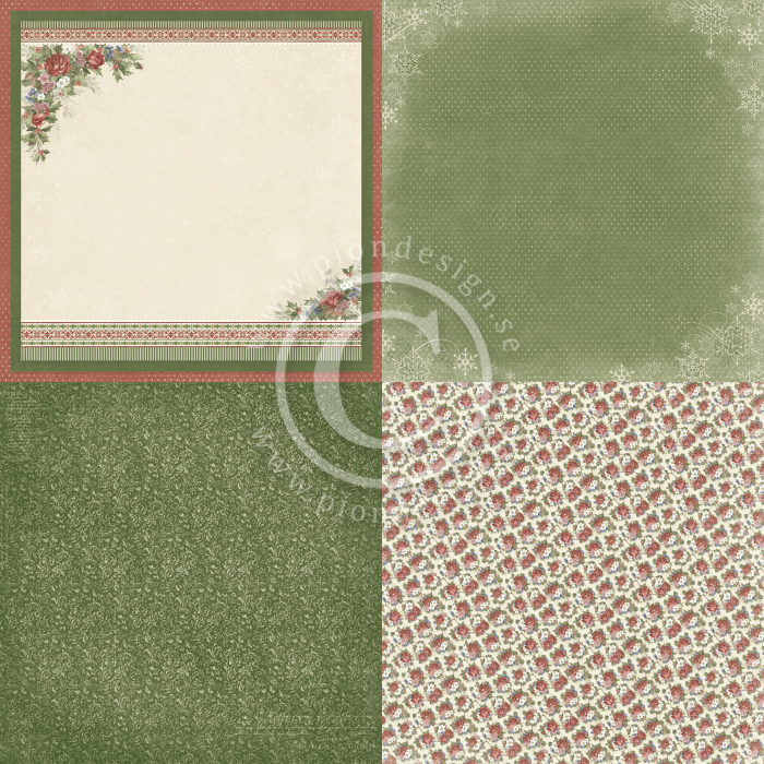 pion papier/a christmas to remember/Christmas florals PD31002.jpg